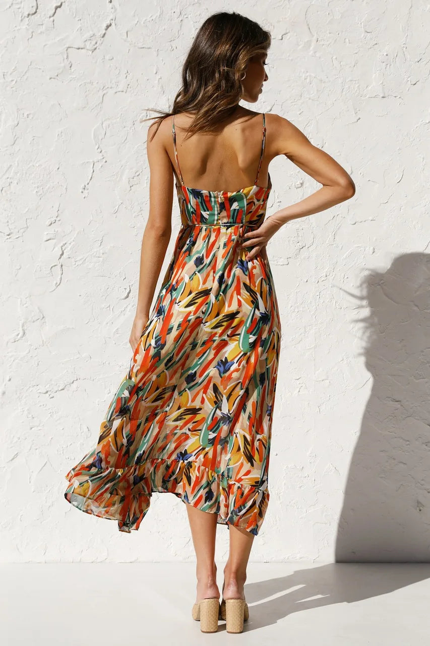 ELOUISE | COLOURFUL ELEGANT SUMMER DRESS