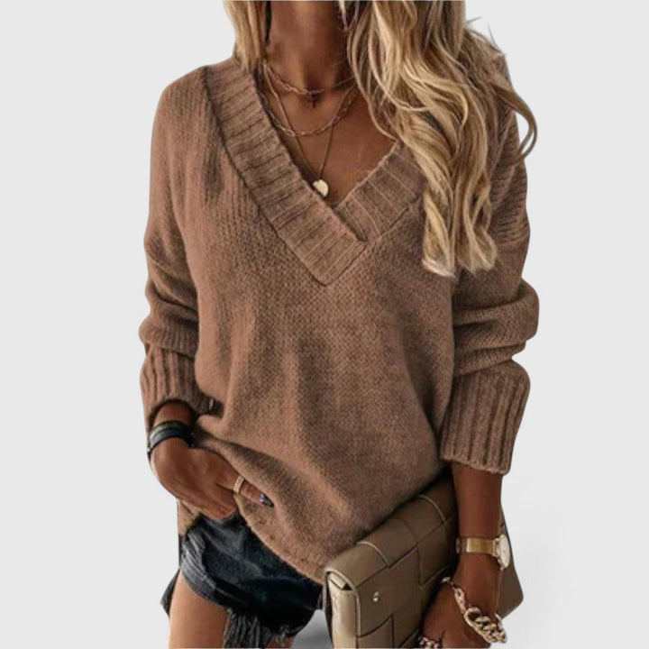 Jane - Cosy V-Neck Sweater