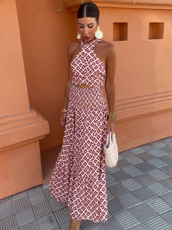 MICKAY | ELEGANT MIDI DRESS
