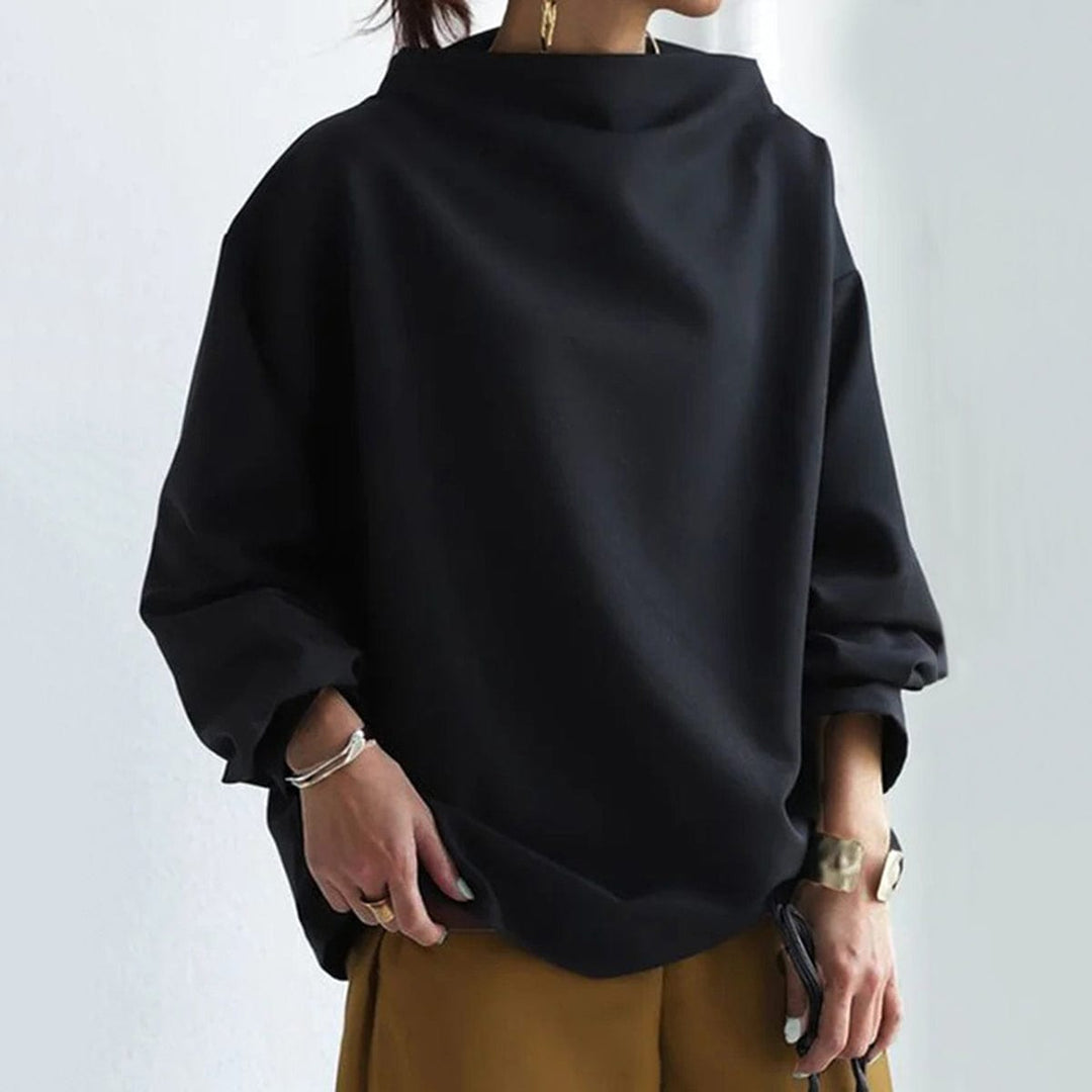 Hadassah – High-Neck Soft Knit Top