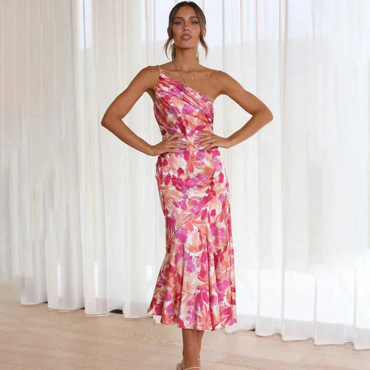 MILIANA | DRESS WITH ONE SHOULDER STRAP