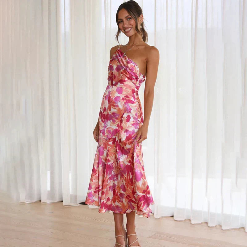 MILIANA | DRESS WITH ONE SHOULDER STRAP