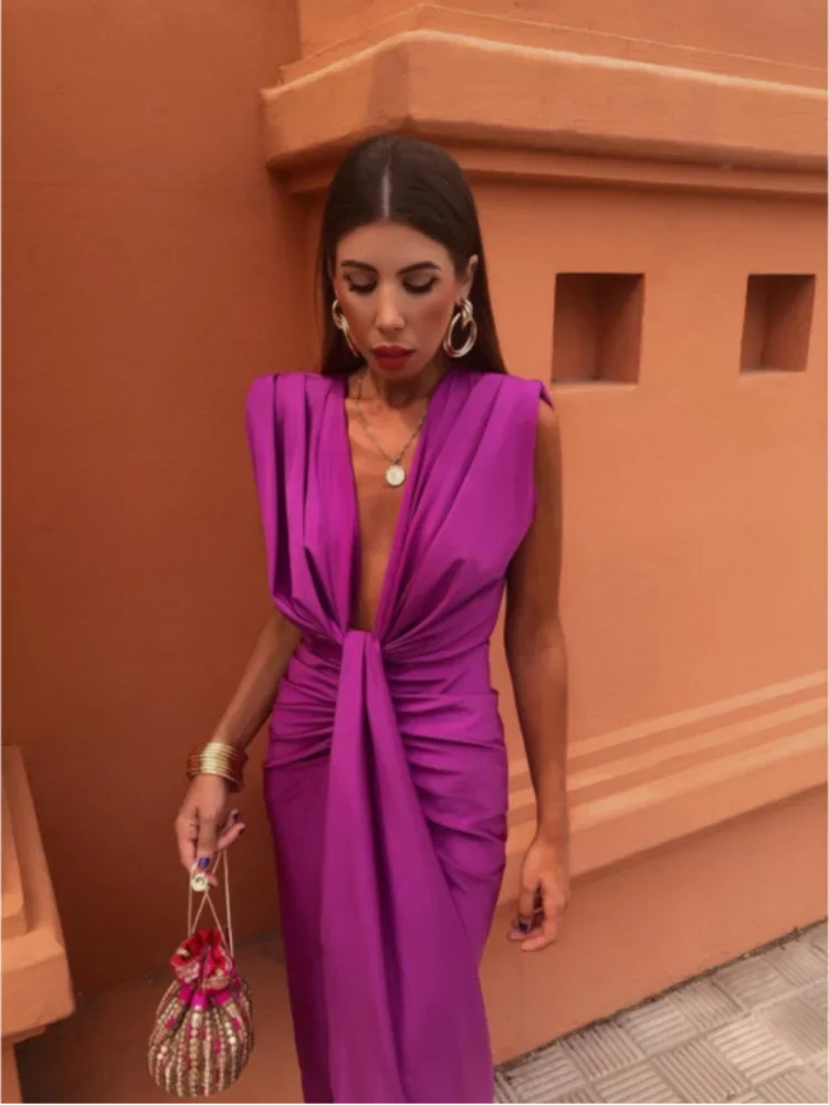MORIAH | ELEGANT PLEATED WOMEN'S DRESS