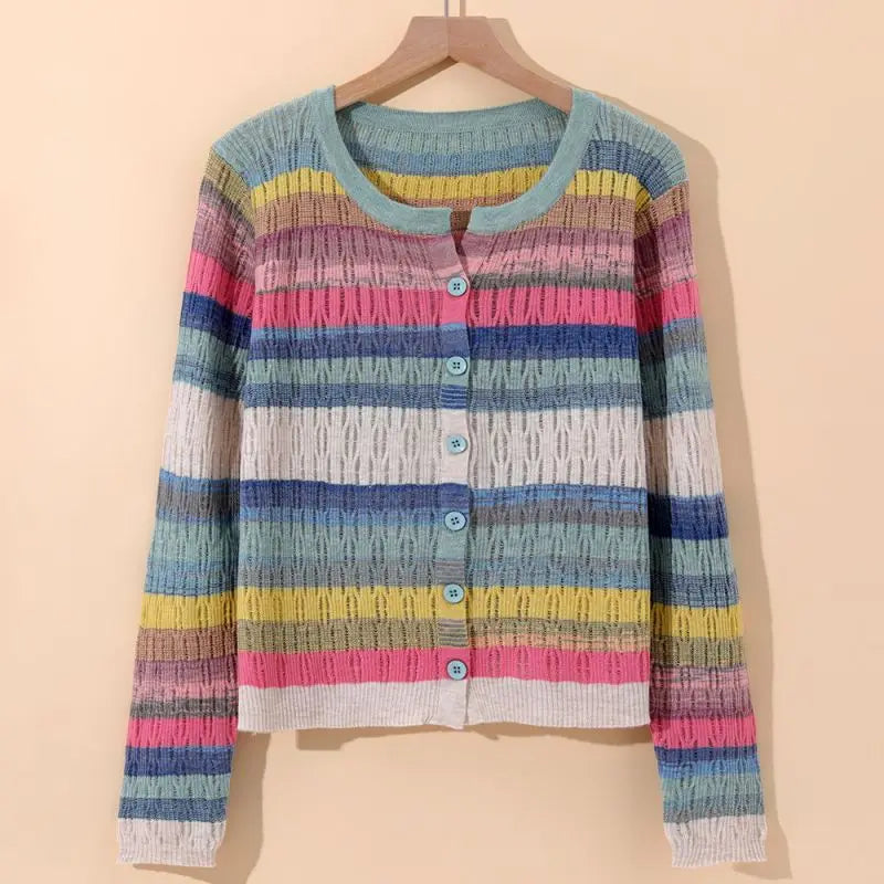 Myrna | Vintage-Inspired Striped Cardigan