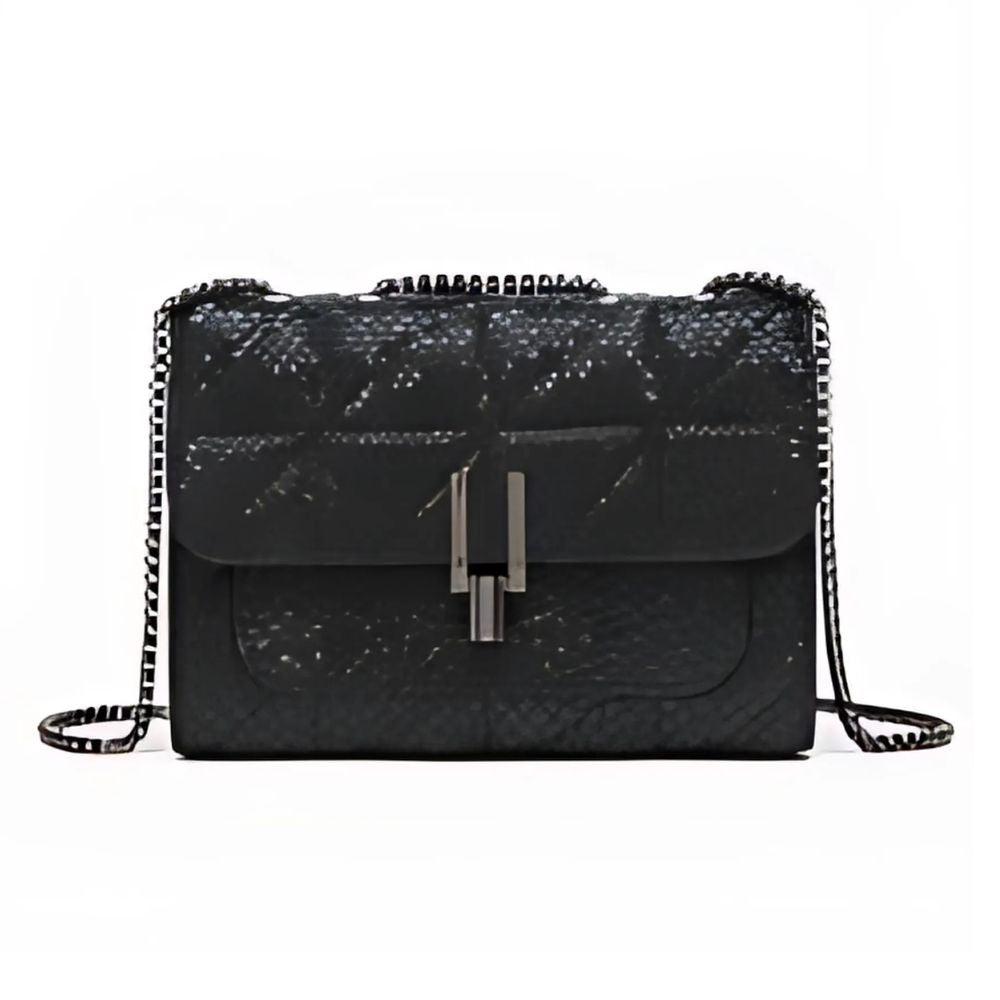 Elegant Mini Tartan Black Crossbody Bag