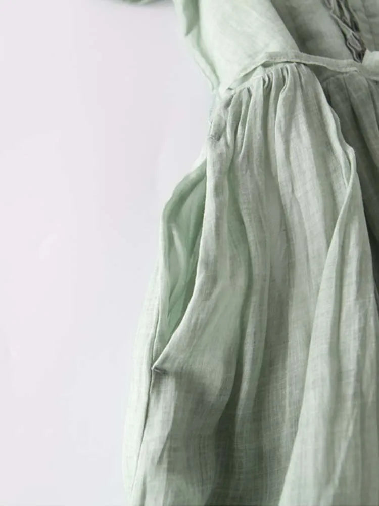 Maira - Retro Women's Dress with Tie Belt