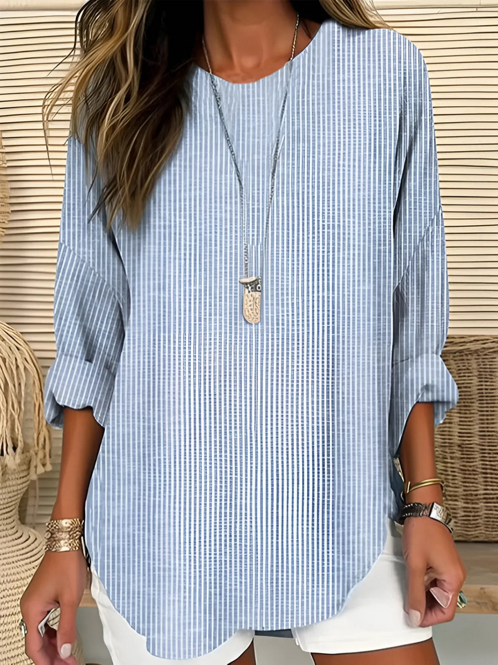 Abigaile – Striped Tunic Dress for Effortless Elegance