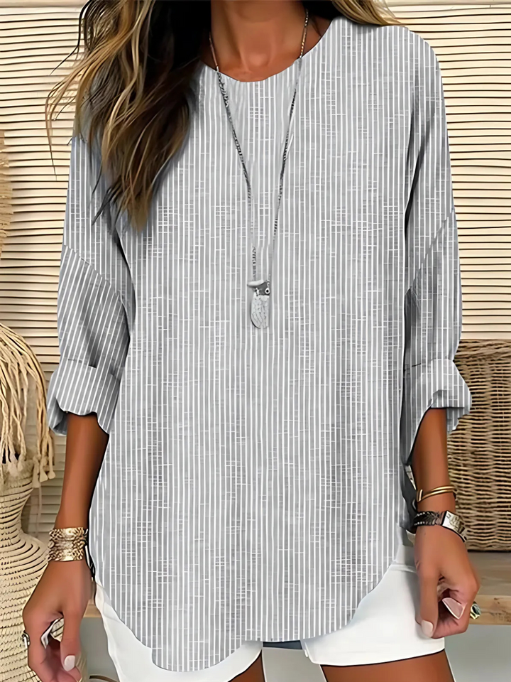Abigaile – Striped Tunic Dress for Effortless Elegance