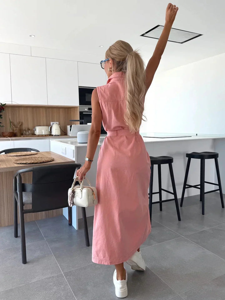 LOUISA | MAXI DENIM DRESS