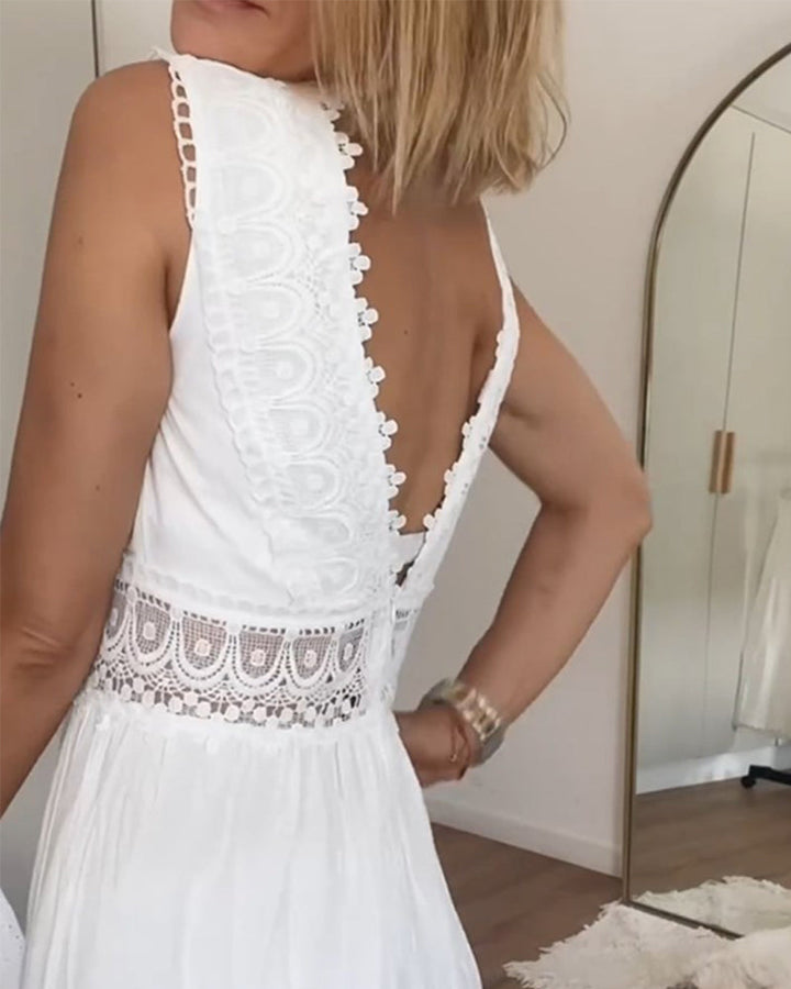 STEPHANIE | ELEGANT V-NECK DRESS