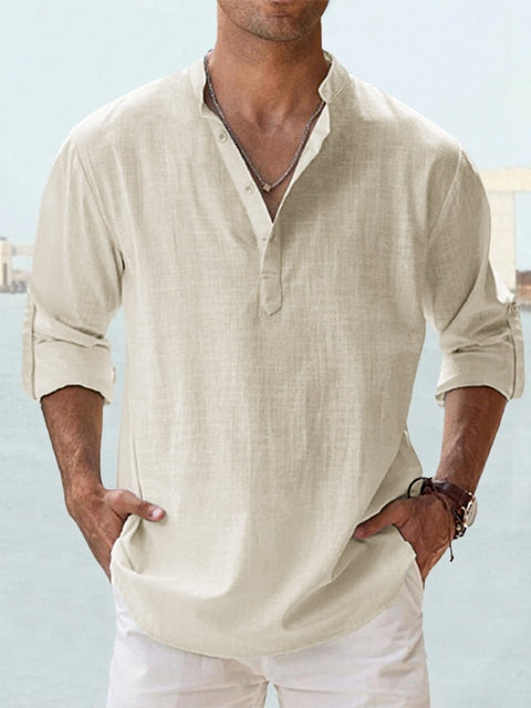 Adam – Breathable Linen Shirt for Effortless Style