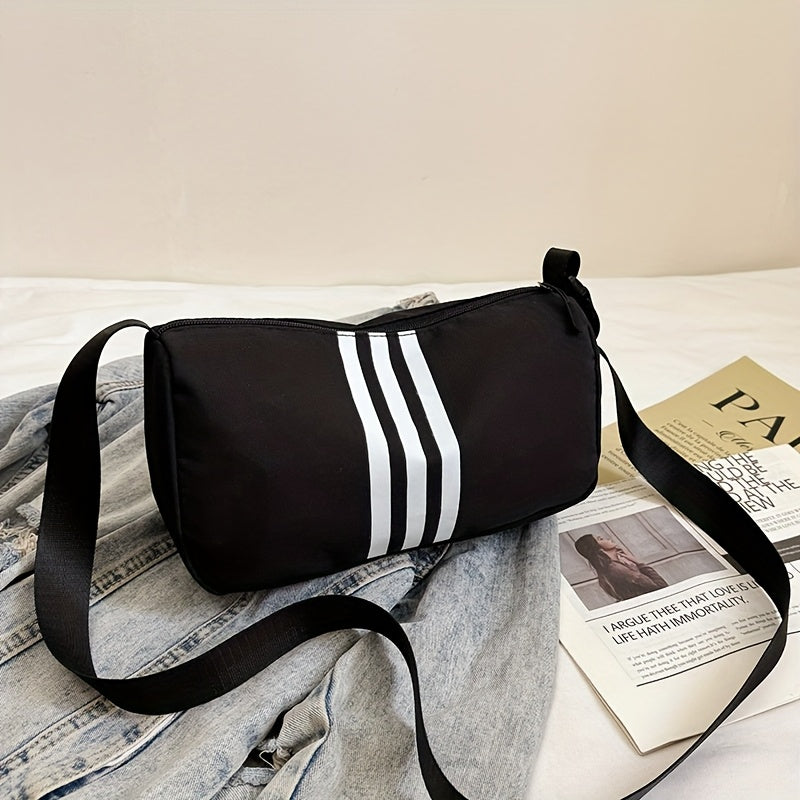 Women's Casual Striped Shoulder Bag