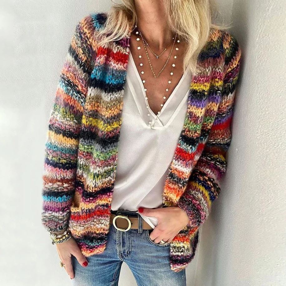 Zara™ - Vibrant Multicolour Cardigan