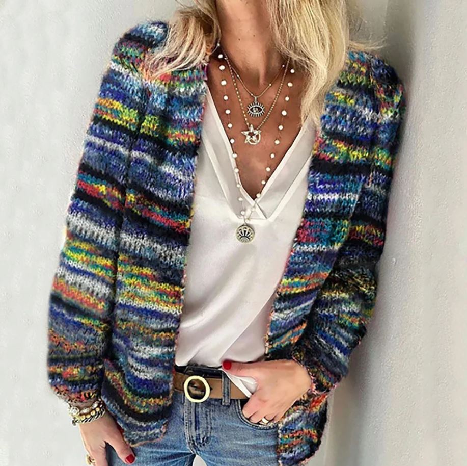 Zara™ - Vibrant Multicolour Cardigan