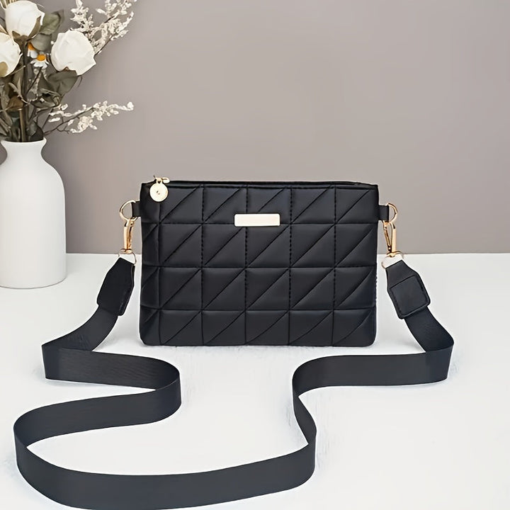 Fashionable Striped Shoulder/Crossbody Bag
