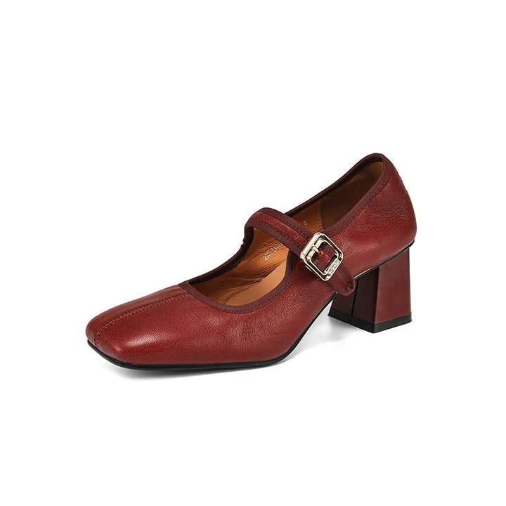 Nerri – Elegant Block Heel Strap Shoes