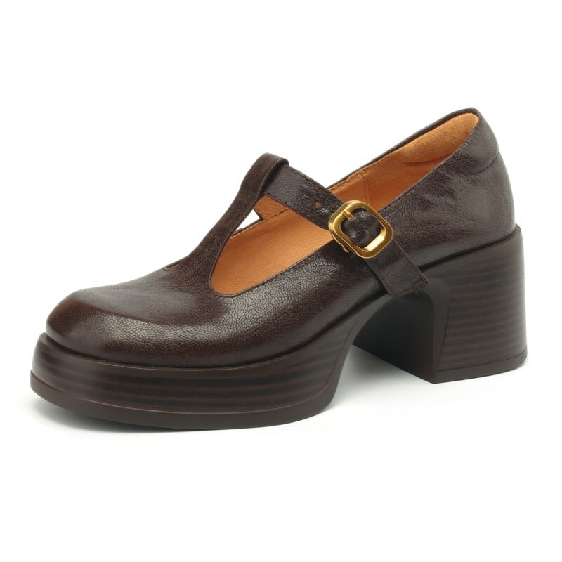 Celleste – Platform T-Strap Heels