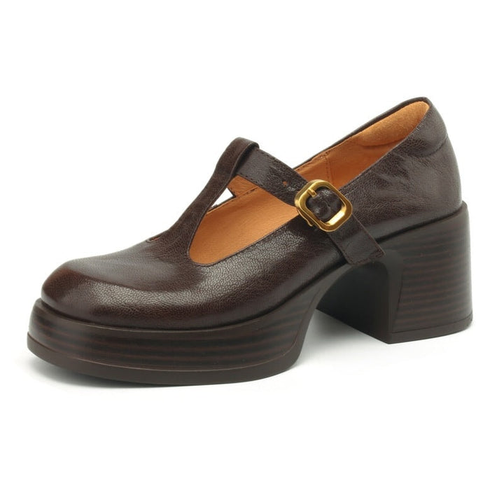 Celleste – Platform T-Strap Heels