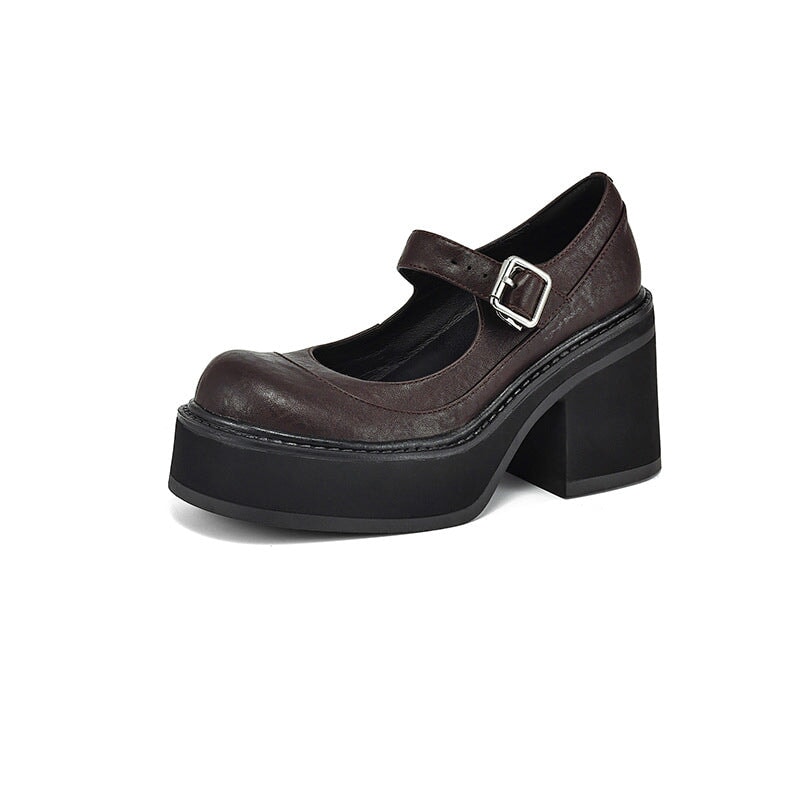 Phena – Elevated Leather Pumps