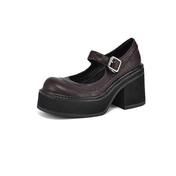 Phena – Elevated Leather Pumps