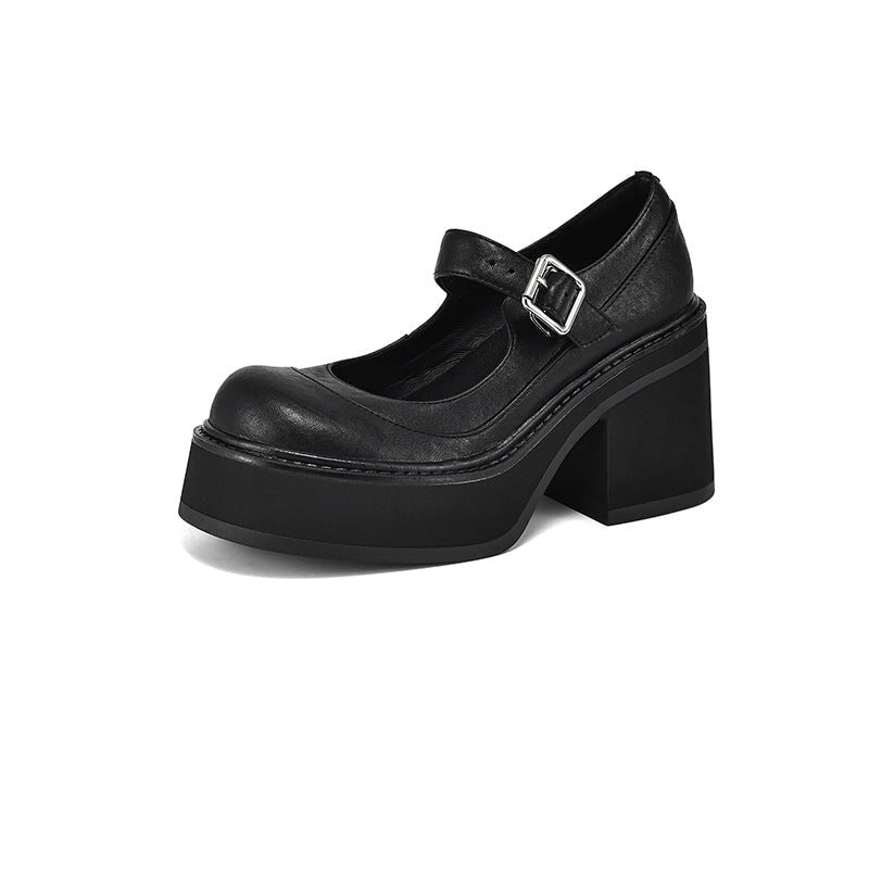 Phena – Elevated Leather Pumps