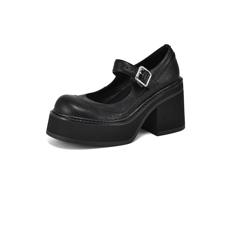 Phena – Elevated Leather Pumps