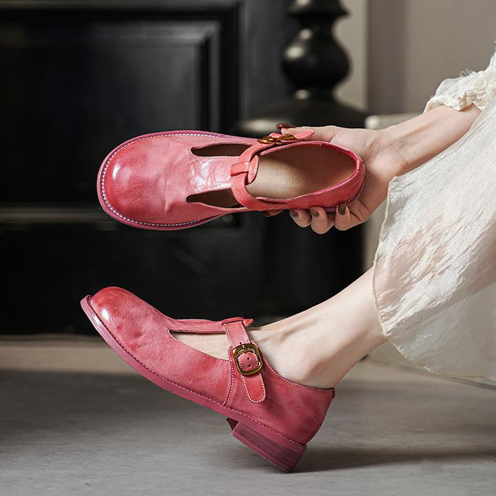 Fenzy – Elegant T-Strap Flats