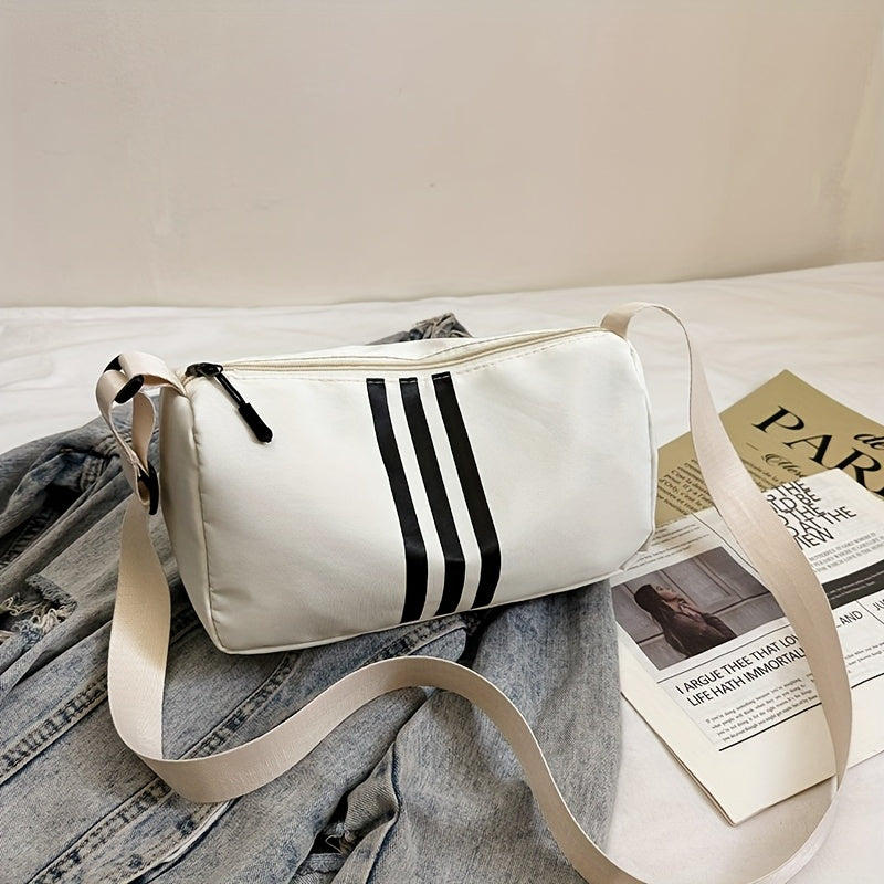 Women's Casual Striped Shoulder Bag