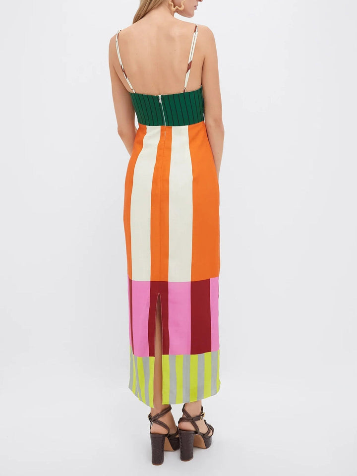 ESTELLE | LONG MULTICOLOURED DRESS
