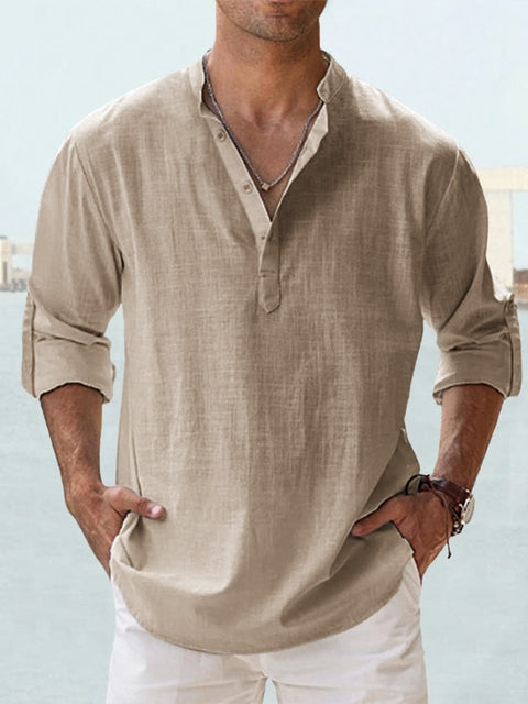 Adam – Breathable Linen Shirt for Effortless Style