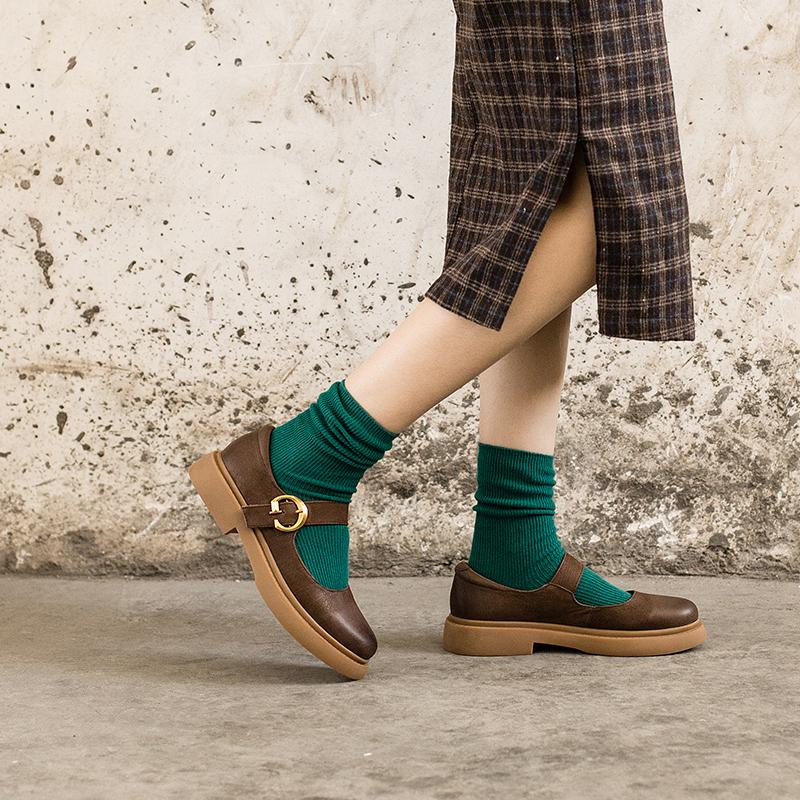 Rexie – Modern Minimalist Leather Flats