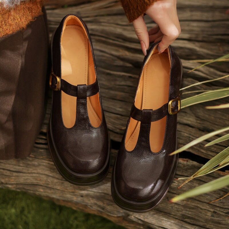 Celleste – Platform T-Strap Heels