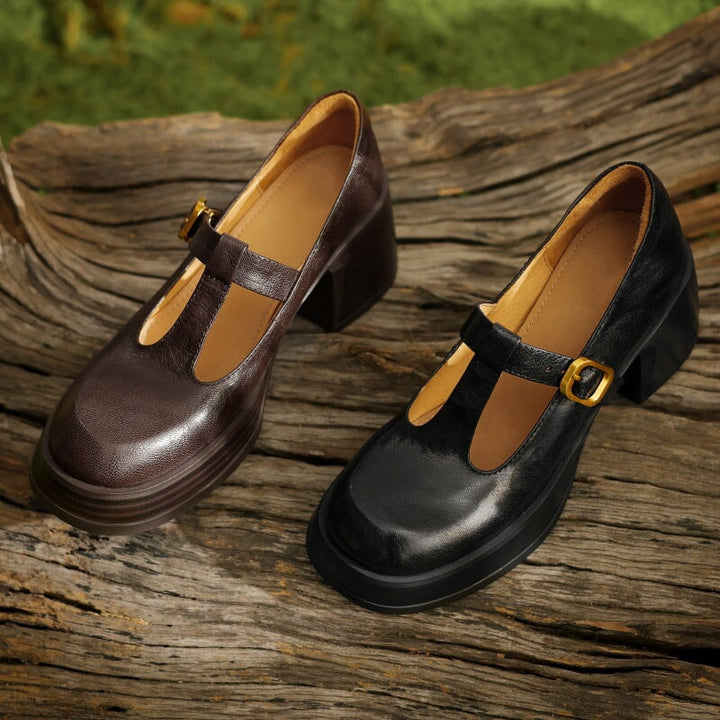 Celleste – Platform T-Strap Heels