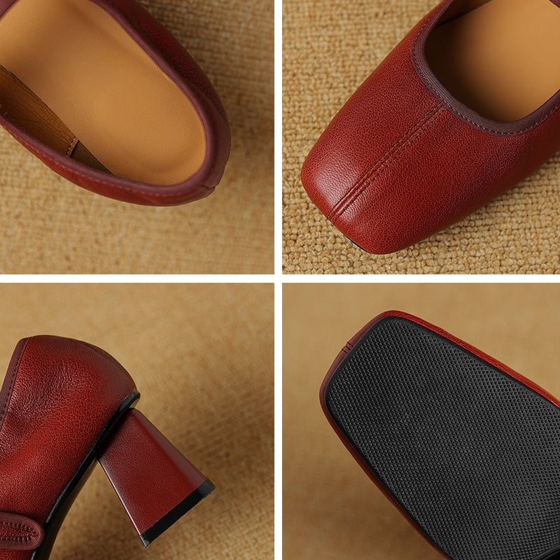 Nerri – Elegant Block Heel Strap Shoes