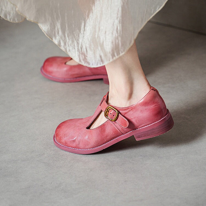 Fenzy – Elegant T-Strap Flats