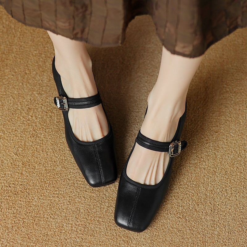 Nerri – Elegant Block Heel Strap Shoes