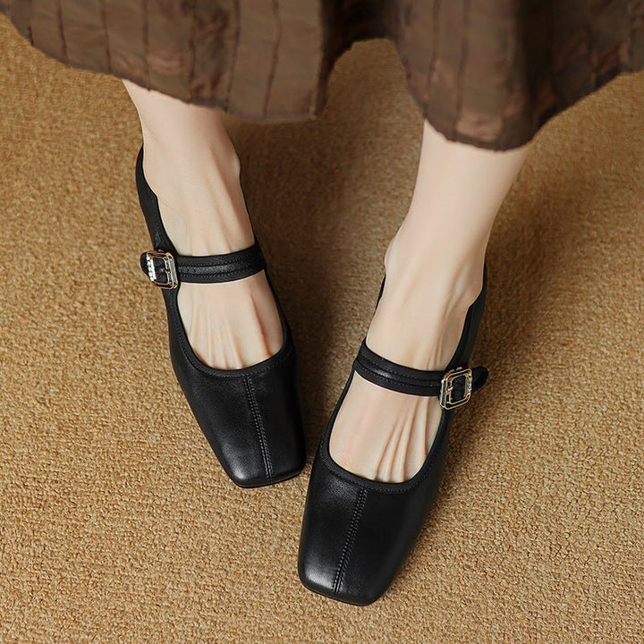 Nerri – Elegant Block Heel Strap Shoes