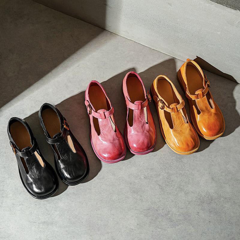 Fenzy – Elegant T-Strap Flats