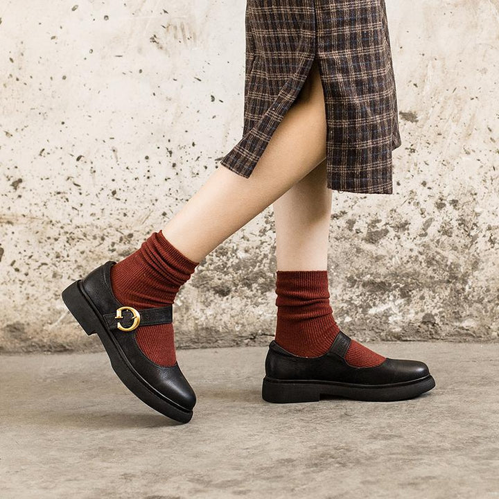 Rexie – Modern Minimalist Leather Flats