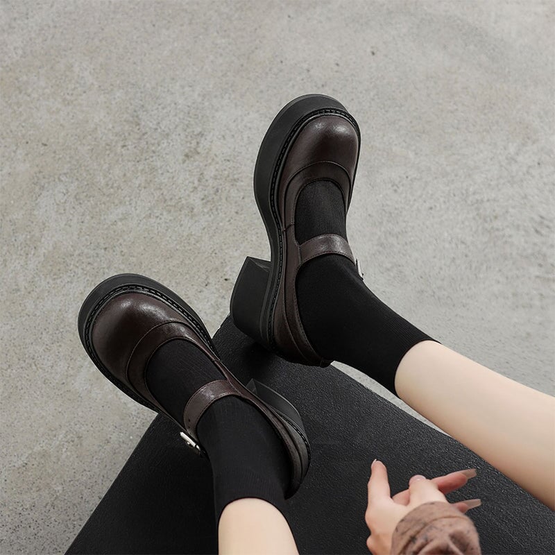 Phena – Elevated Leather Pumps