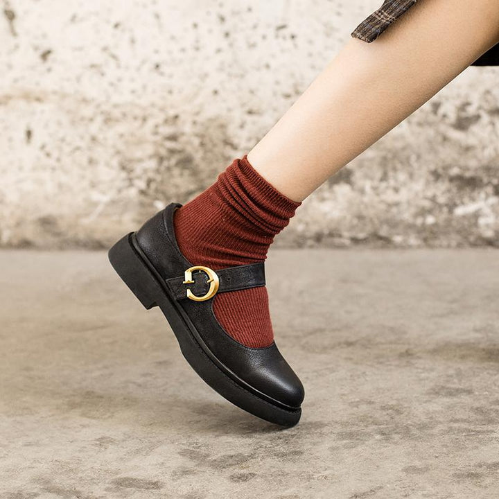 Rexie – Modern Minimalist Leather Flats